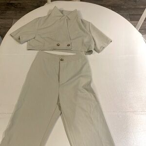 SHEIN Medium business casual pants and cropped shirt